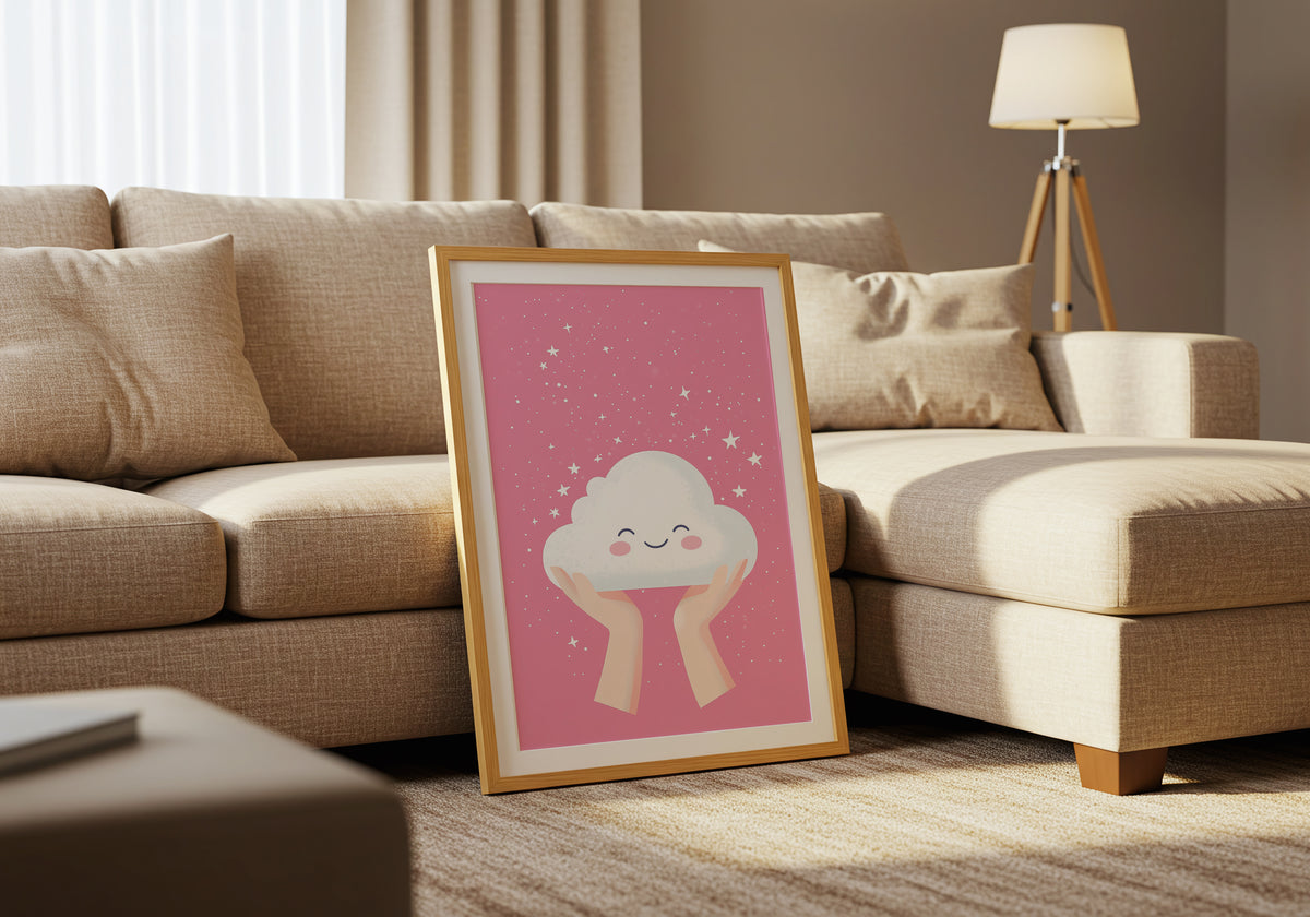 Dreamy Cloud poster visad rakt fram – Bozetto affisch i hög tryckkvalitet i hög tryckkvalitet