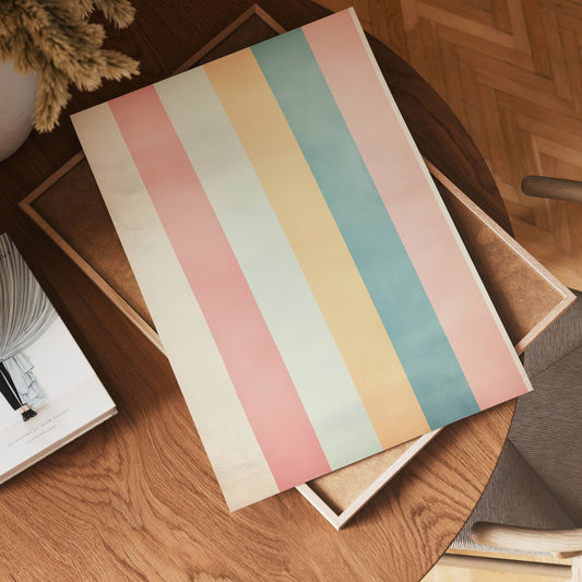 Pastel Stripes Poster