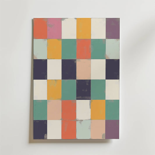 Color Block Harmony Poster