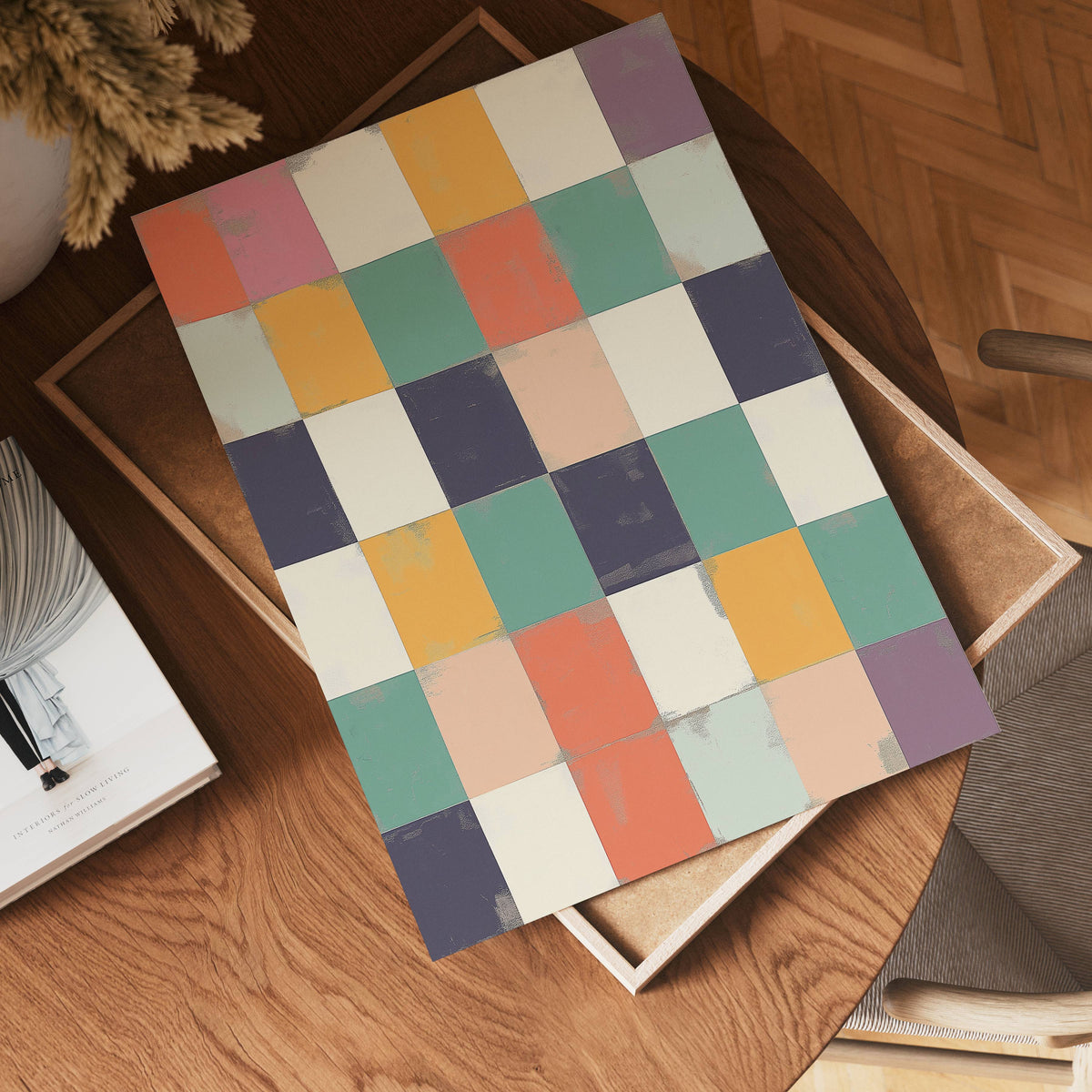 Color Block Harmony – affisch med snyggt motiv, köp enkelt hos Bozetto i flera storlekar