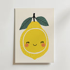 Smiling Lemon – stilfullt konsttryck från Bozetto, tryckt på matt finpapper i hög tryckkvalitet