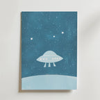 UFO Adventure – stilfullt konsttryck från Bozetto, tryckt på matt finpapper i hög tryckkvalitet