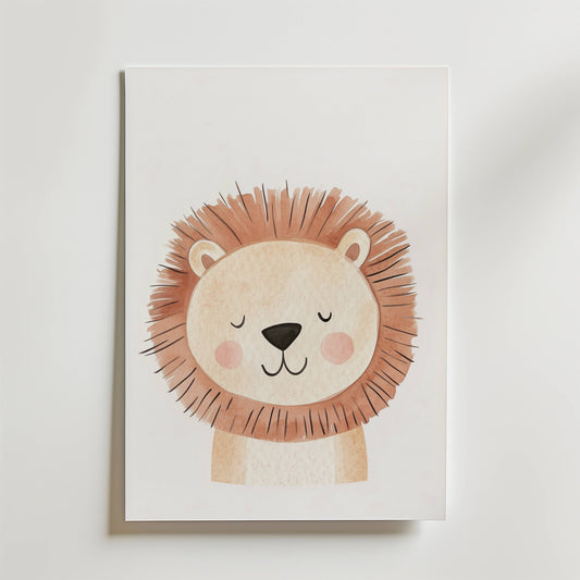 Sleepy Lion Poster