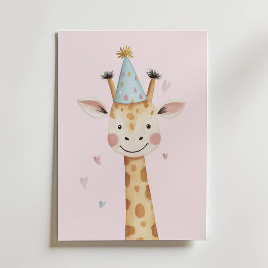 Party Giraffe Poster