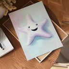 Smiling Starfish – affisch med snyggt motiv, köp enkelt hos Bozetto i flera storlekar
