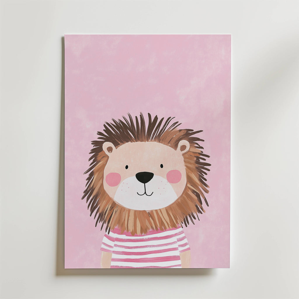 Sweet Lion – stilfullt konsttryck från Bozetto, tryckt på matt finpapper i hög tryckkvalitet