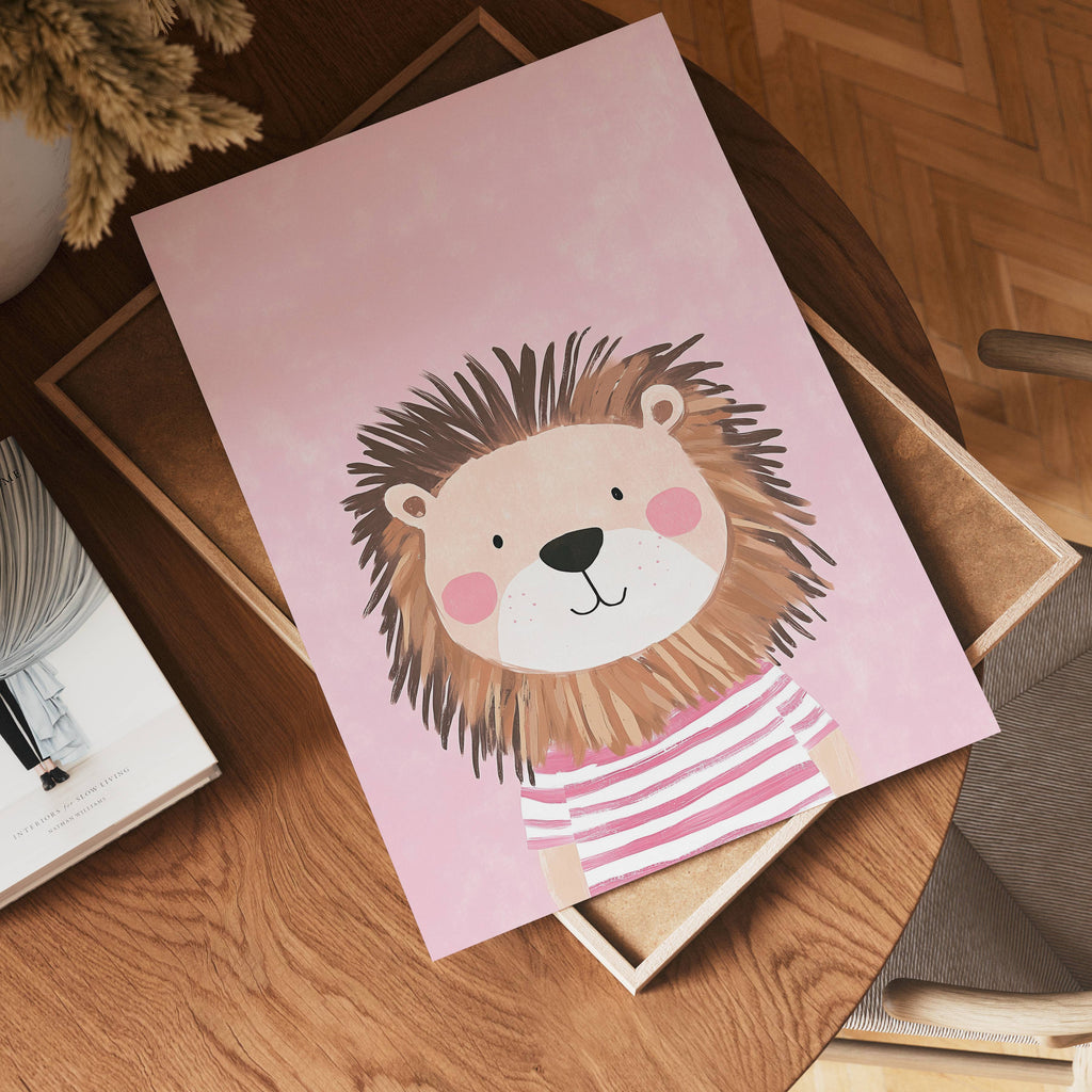 Sweet Lion – affisch med snyggt motiv, köp enkelt hos Bozetto i flera storlekar i hög tryckkvalitet