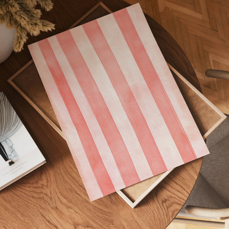 Pink Stripes Poster