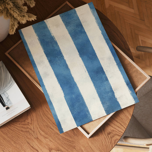 Blue Stripes Poster