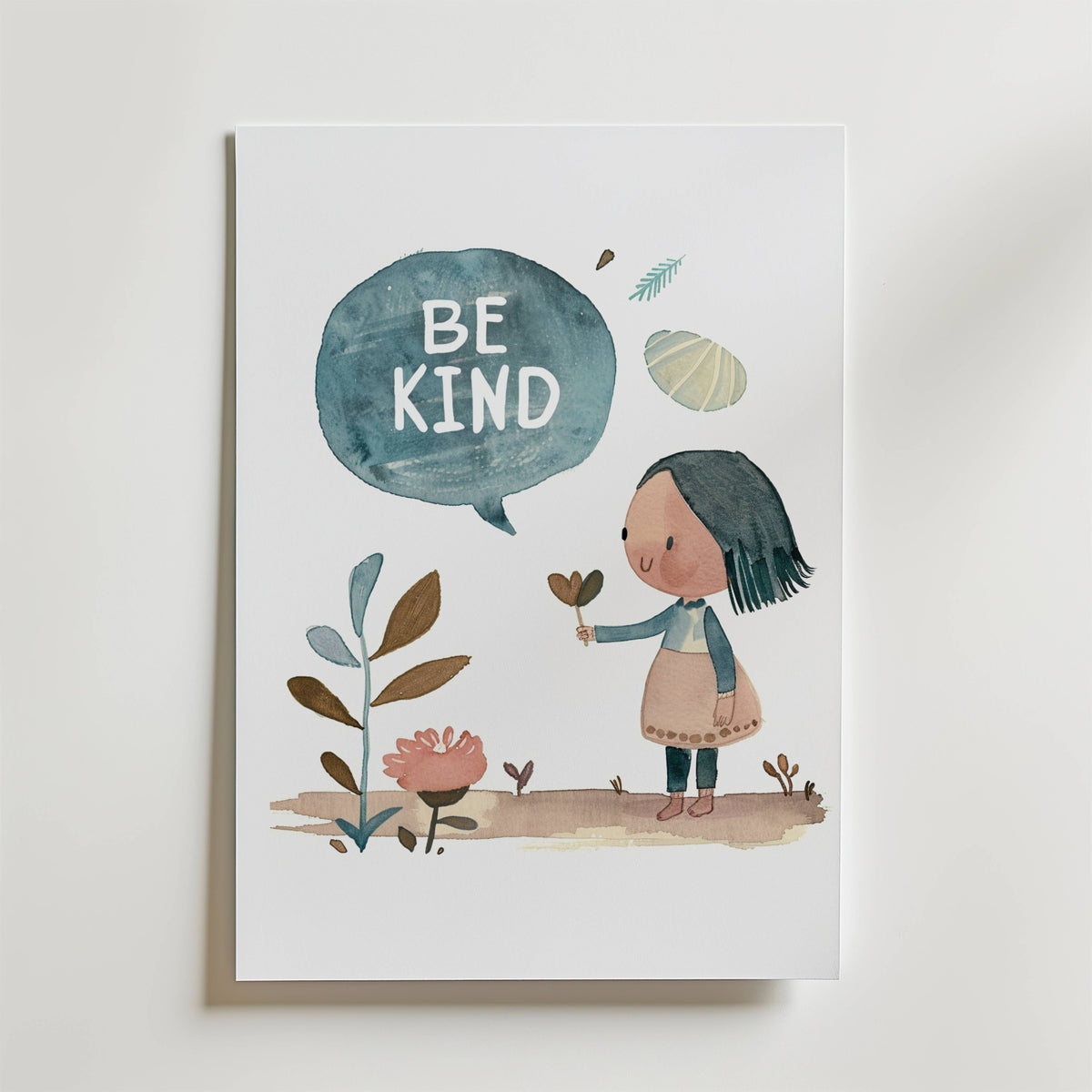 Be Kind – stilfullt konsttryck från Bozetto, tryckt på matt finpapper i hög tryckkvalitet