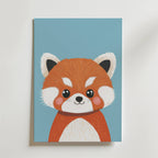 Cute Red Panda – stilfullt konsttryck från Bozetto, tryckt på matt finpapper i hög tryckkvalitet