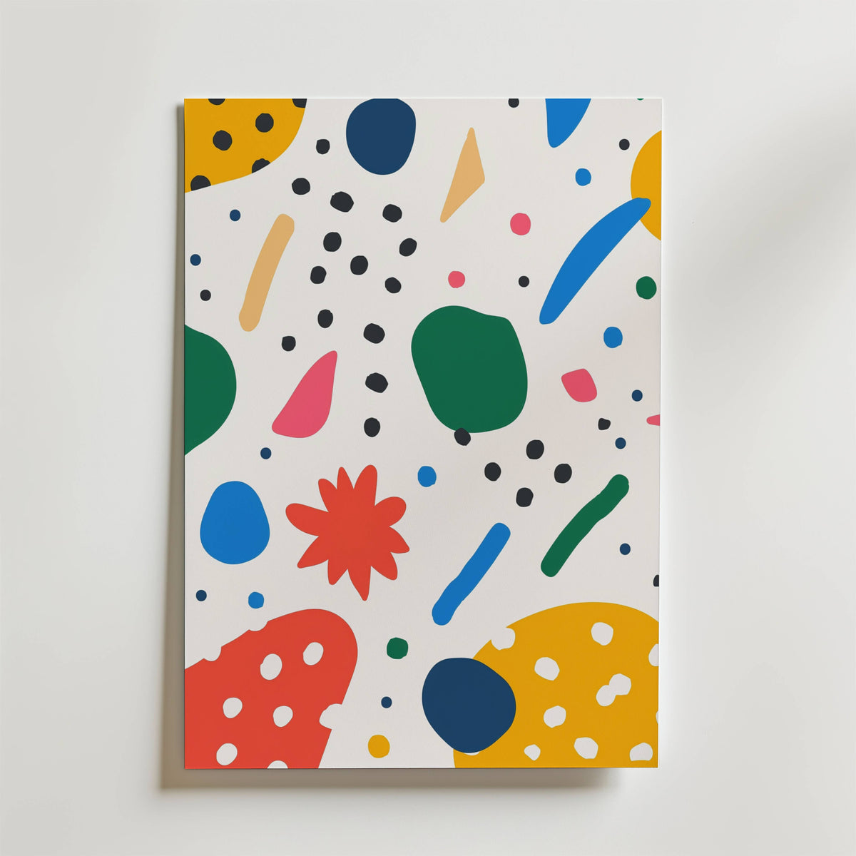 Abstract Joy – stilfullt konsttryck från Bozetto, tryckt på matt finpapper i hög tryckkvalitet
