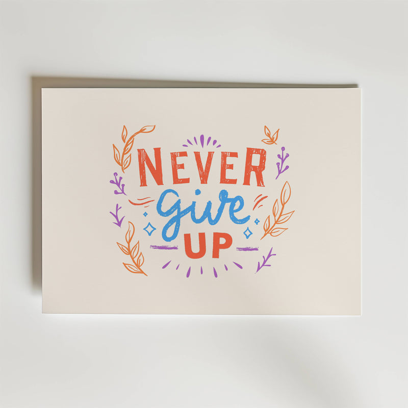 Never Give Up Poster