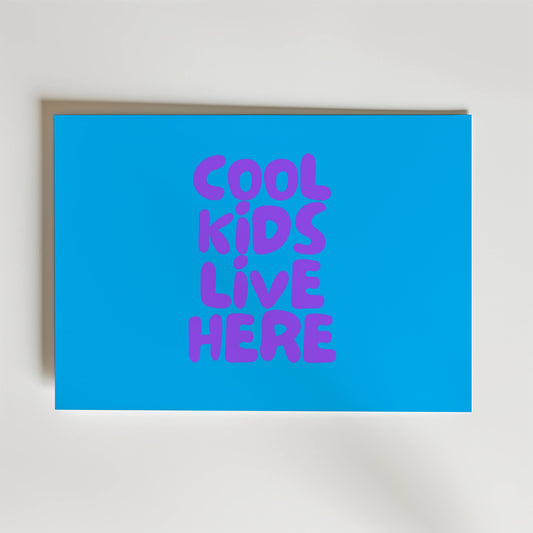 Cool Kids Blue Poster