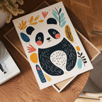 Playful Panda – affisch med snyggt motiv, köp enkelt hos Bozetto i flera storlekar