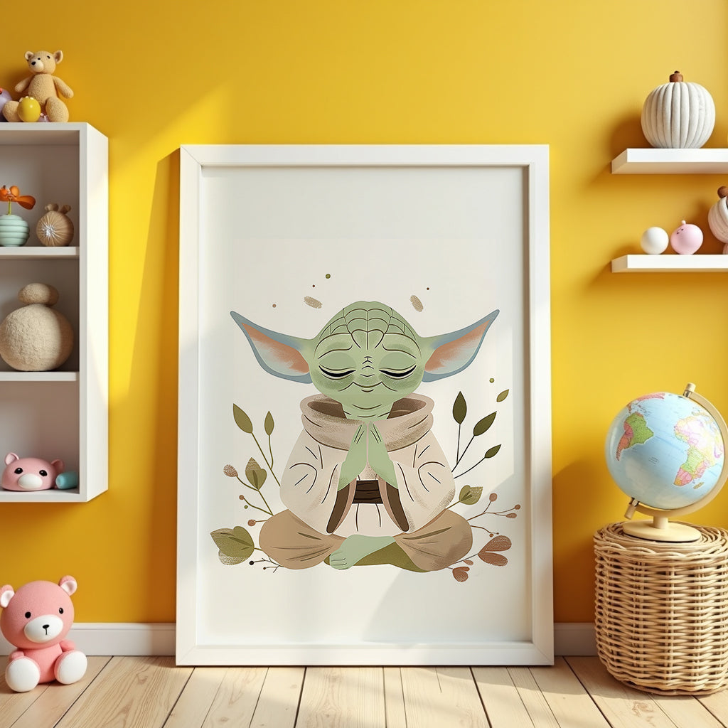 Little Master poster visualiserad på vägg – se rätt storlek med mockup från Bozetto