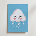 Happy Cloud – stilfullt konsttryck från Bozetto, tryckt på matt finpapper i hög tryckkvalitet