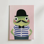 Fancy Frog – stilfullt konsttryck från Bozetto, tryckt på matt finpapper i hög tryckkvalitet