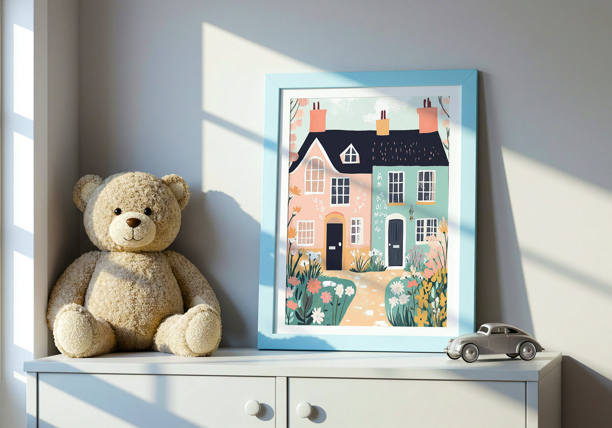Cottage Garden – affisch med snyggt motiv, köp enkelt hos Bozetto i flera storlekar