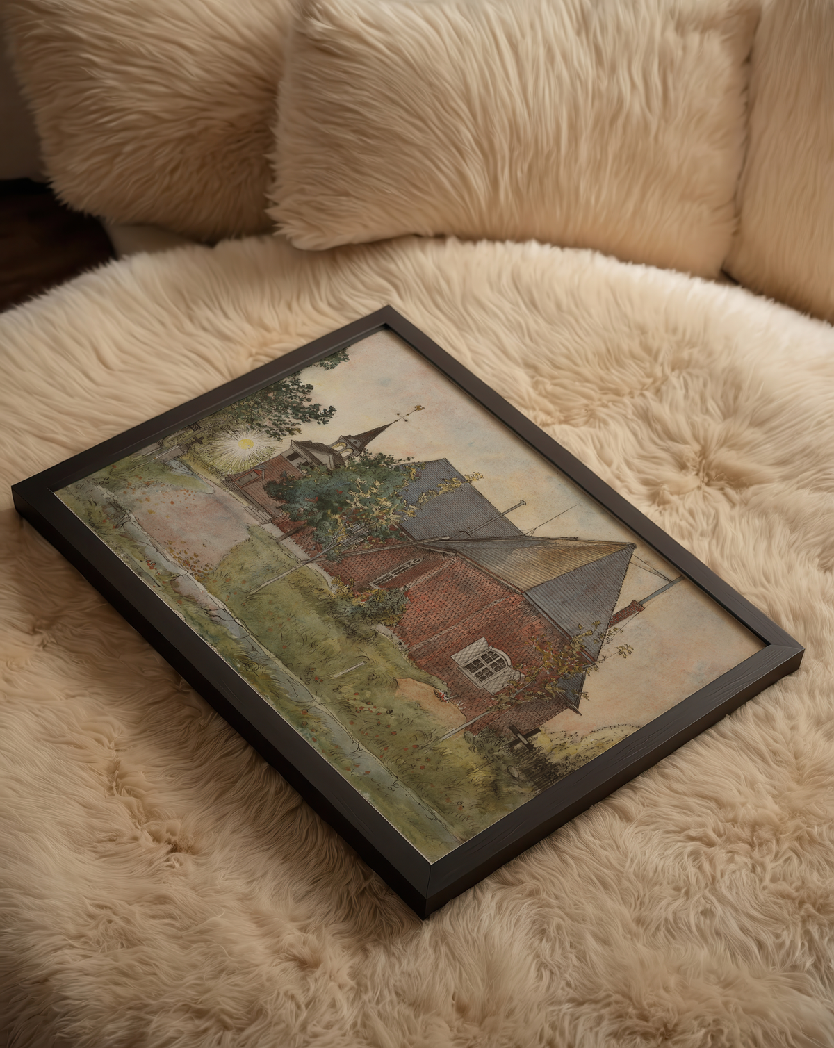 Carl Larsson Old Sundborn – affisch med stilfullt motiv från Bozetto i hög kvalitet