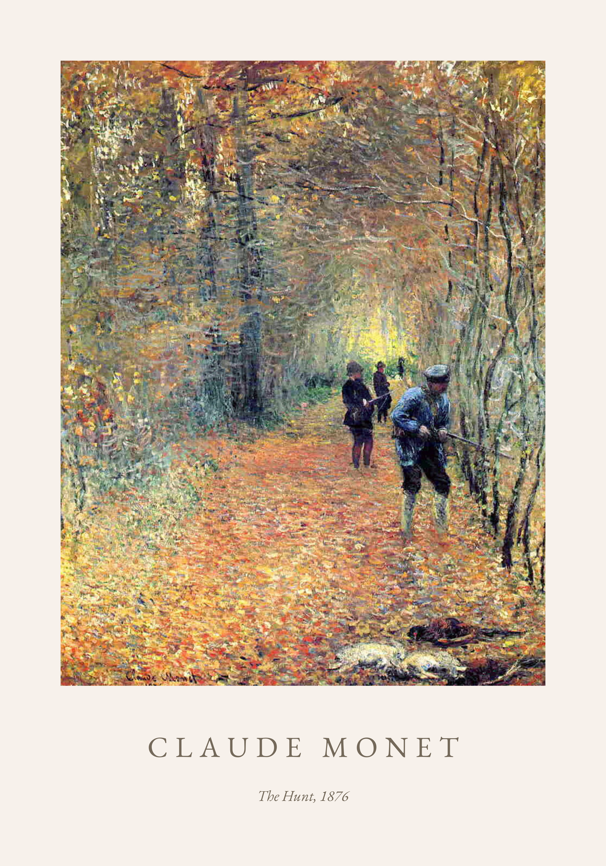 Claude Monet The Hunt – affisch med snyggt motiv, köp enkelt hos Bozetto i flera storlekar