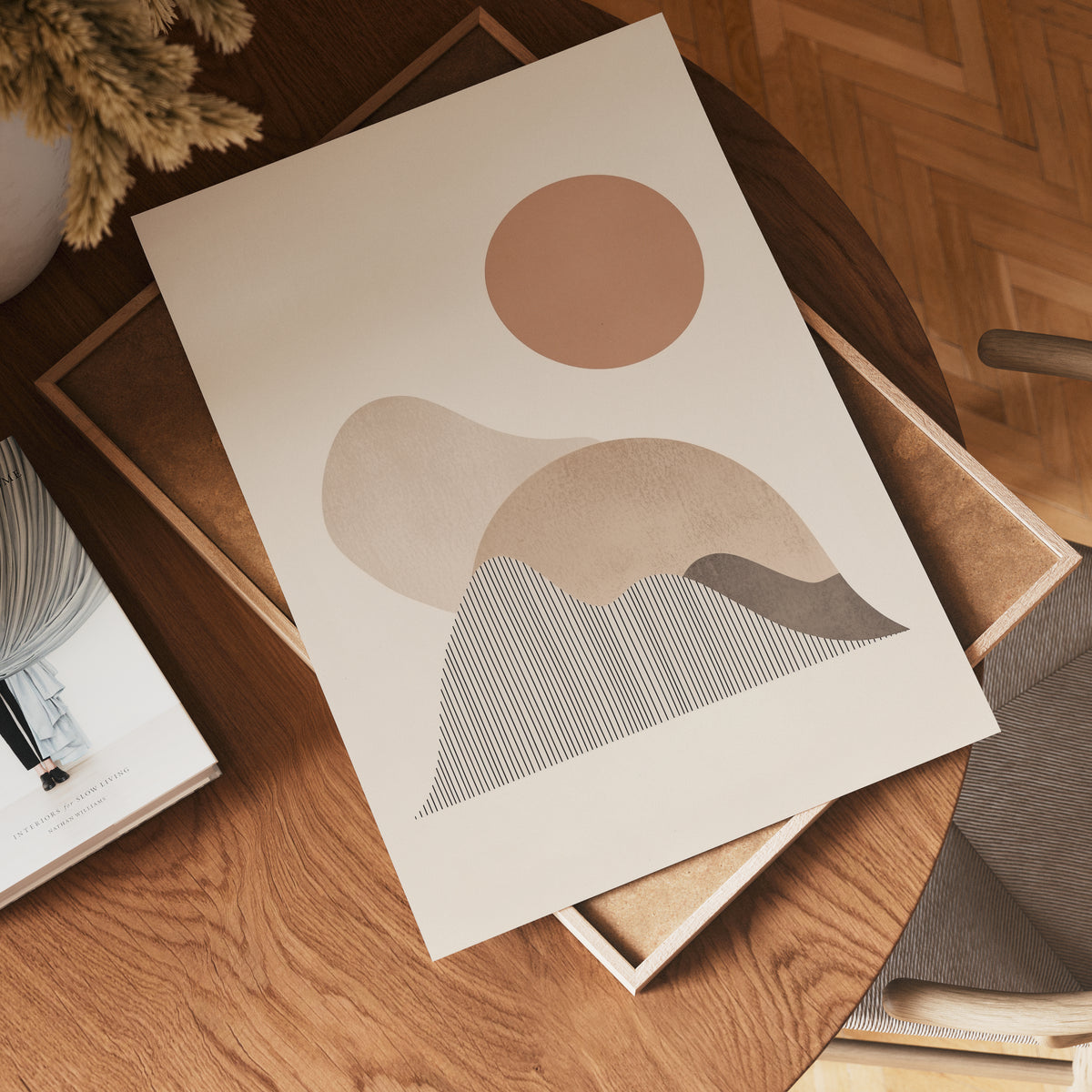 Terracotta Sun Horizon – affisch med stilfullt motiv från Bozetto i hög kvalitet