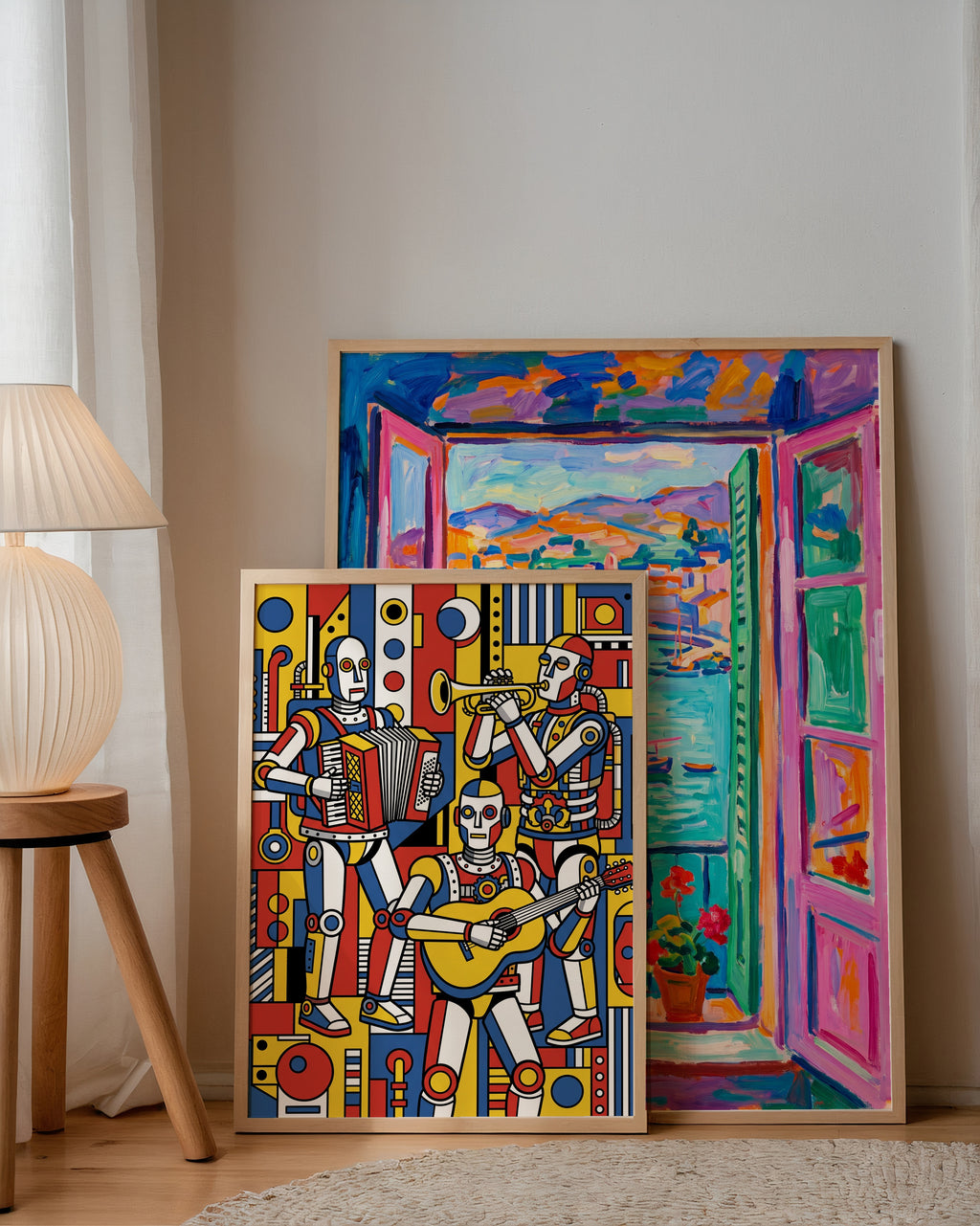 Fernand Leger The Musicians Poster – två posters i rum 3