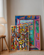 Fernand Leger The Musicians Poster – två posters i rum 3