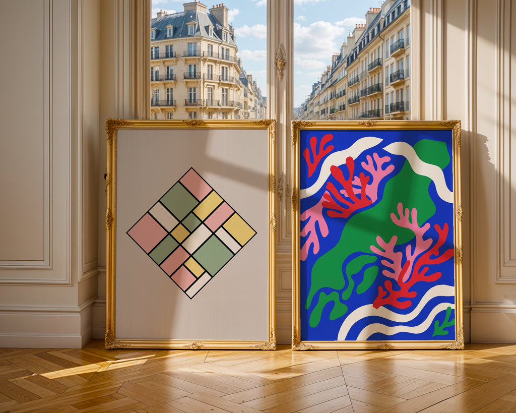 Henri Matisse Lagoon Poster – två posters i rum 3