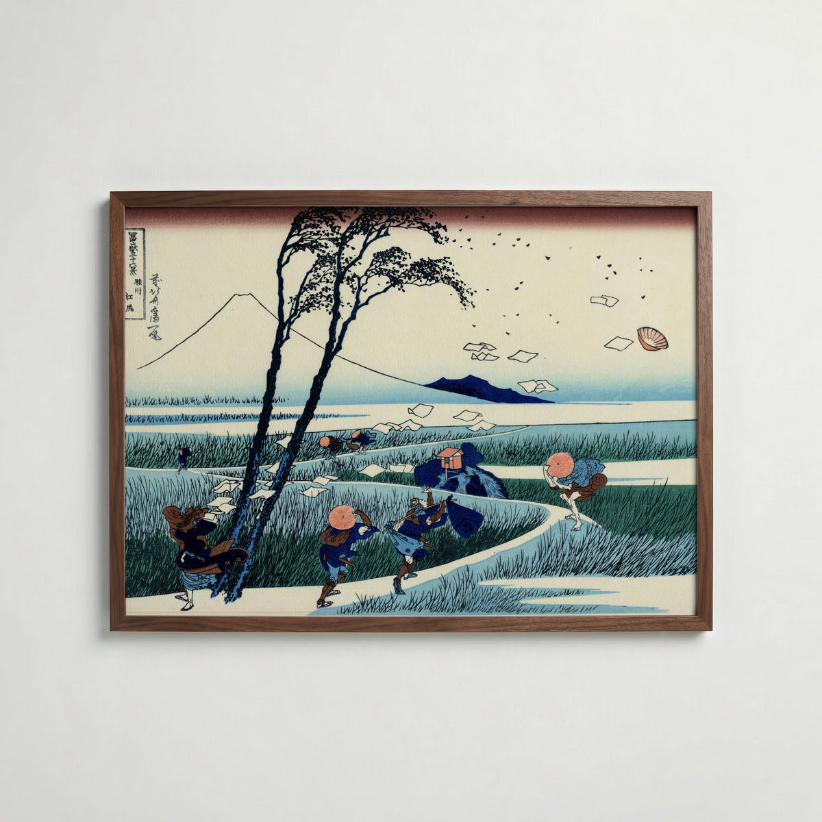 Katsushika Hokusai Ejiri in Suruga Province 1831 Poster – valnötsram