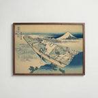 Katsushika Hokusai Ushibori in Hitachi Province 1831 Poster – valnötsram