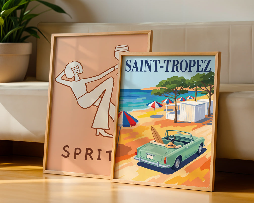 Mint Convertible Coast Poster – två posters i rum 3