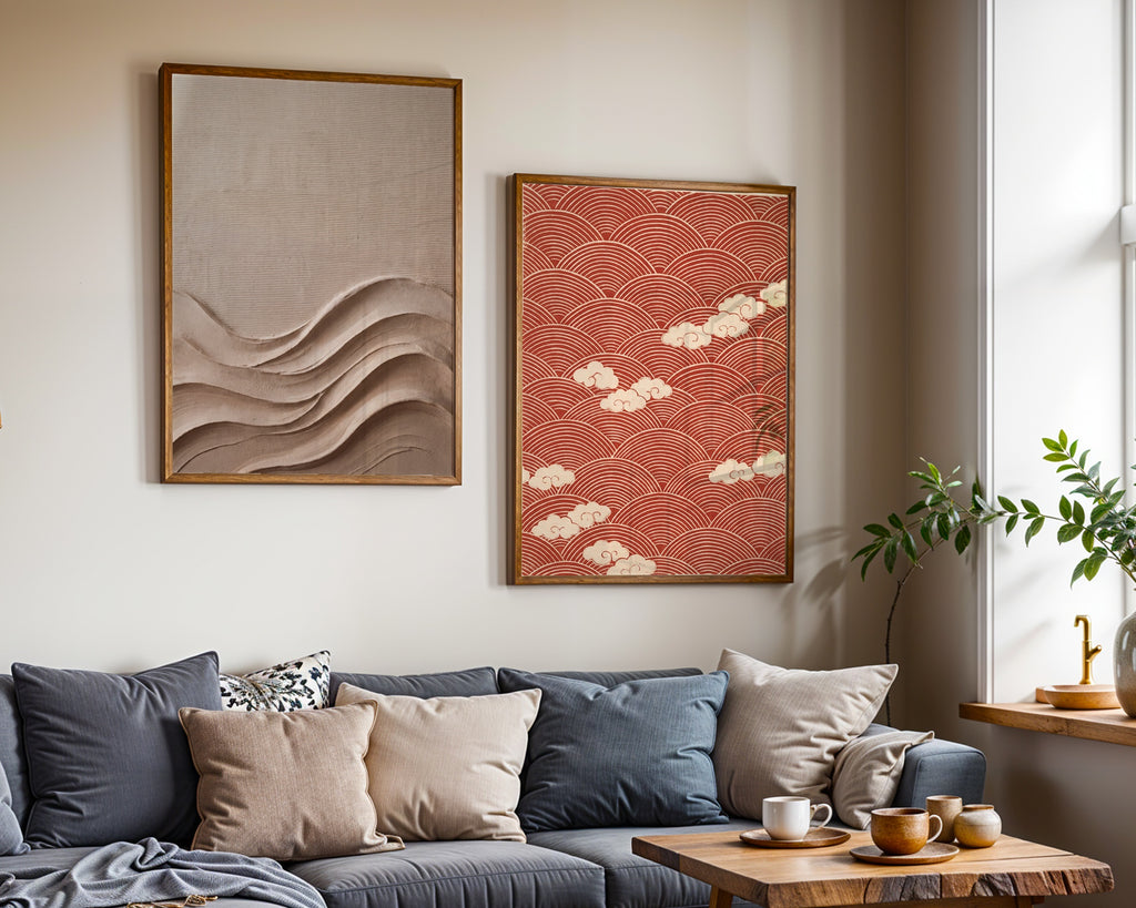 Plaster Waves Poster – två posters i rum 3