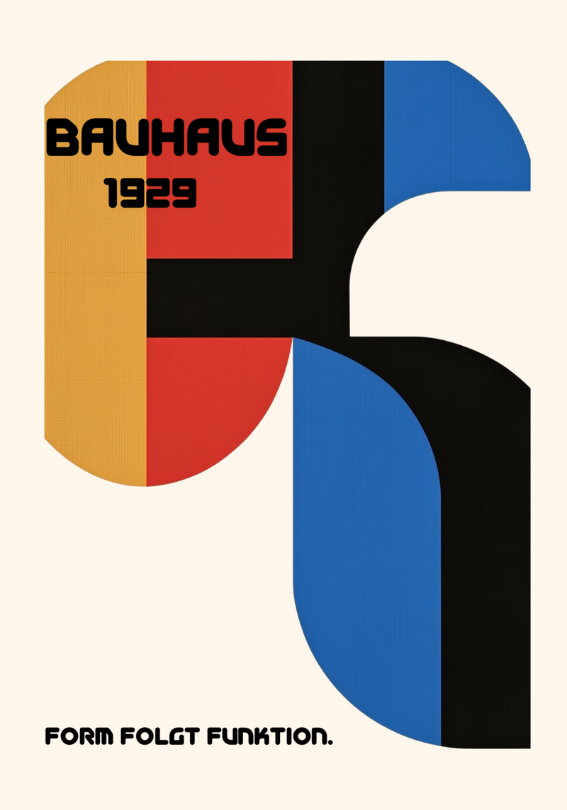 Bauhaus Form and Function Poster