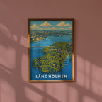 Långholmen Stockholm poster i stilrent hem med modern inredning – köp enkelt hos Bozetto