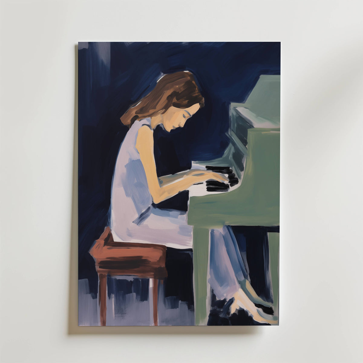Piano Moment – stilfullt konsttryck från Bozetto, tryckt på matt finpapper i hög tryckkvalitet