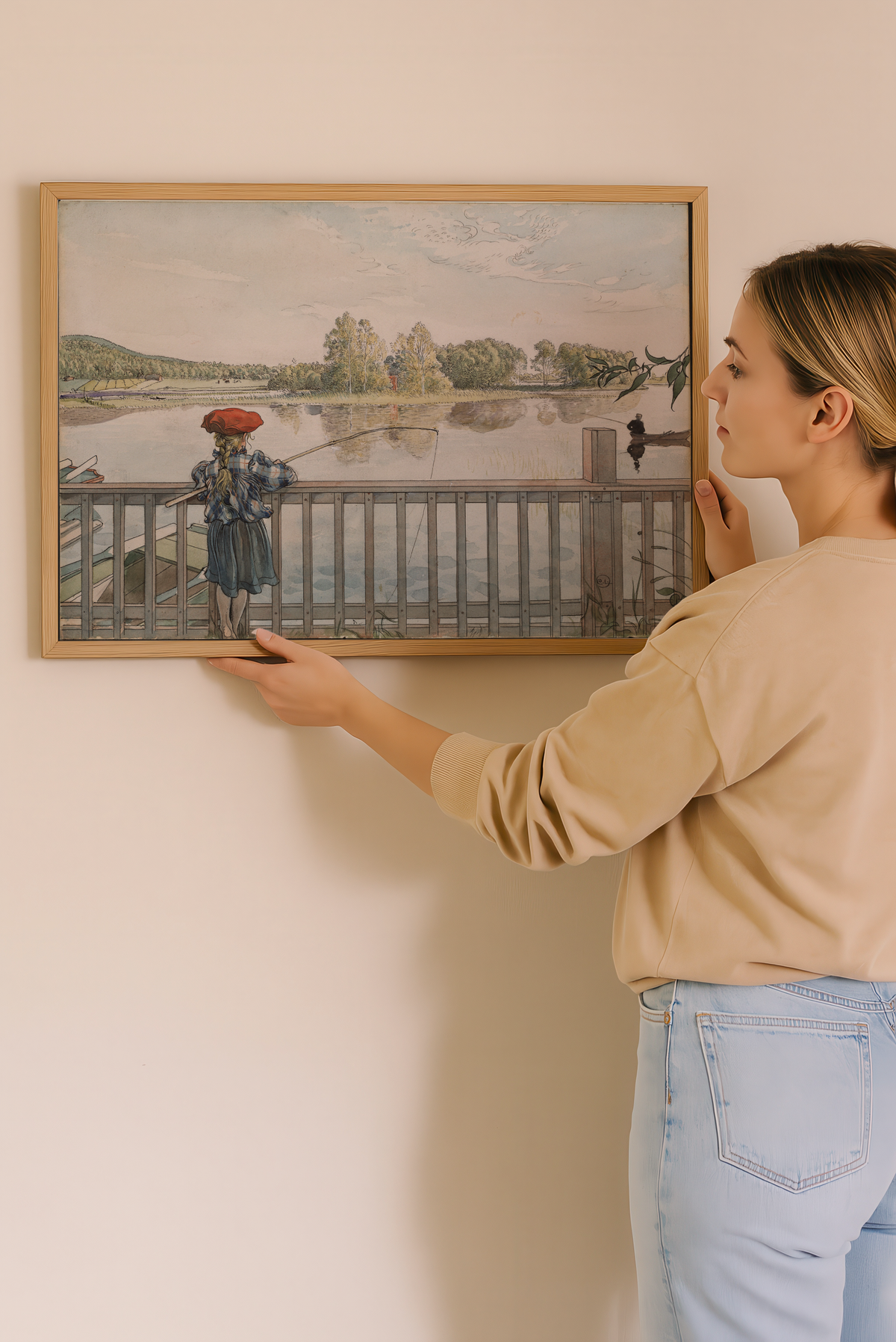 Carl Larsson Lisbeth Angling – affisch med stilfullt motiv från Bozetto i hög kvalitet