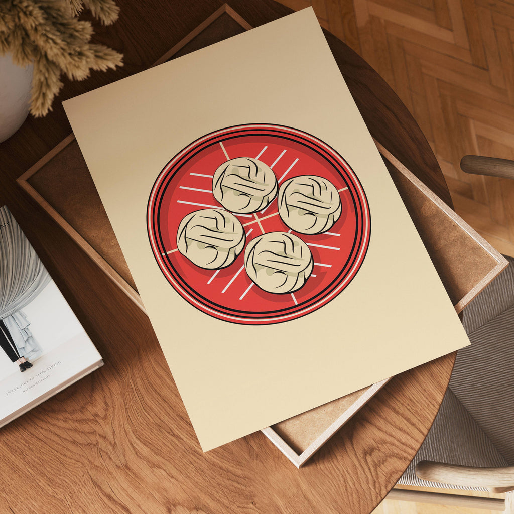 Dumpling Delight poster visad rakt fram – Bozetto affisch i hög tryckkvalitet i hög tryckkvalitet