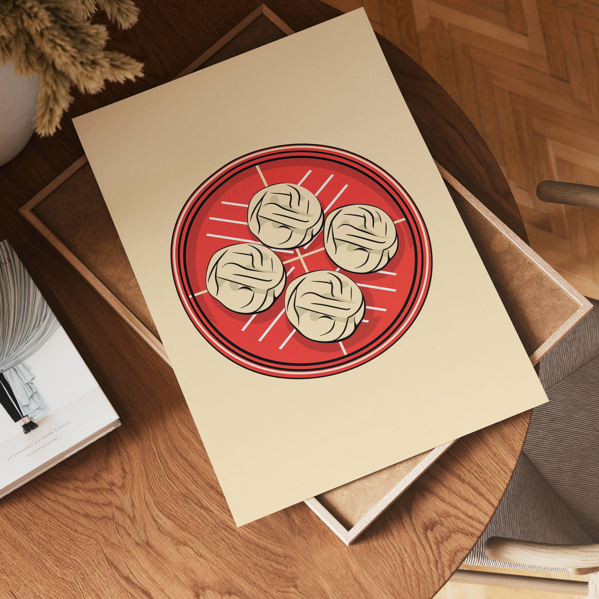 Dumpling Delight poster visad rakt fram – Bozetto affisch i hög tryckkvalitet i hög tryckkvalitet