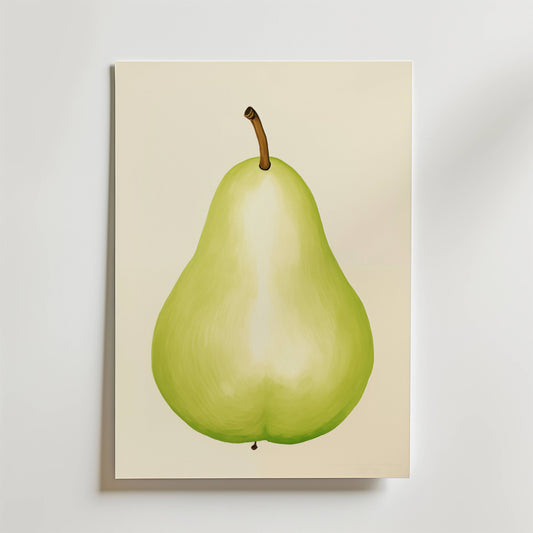 Green Pear Poster