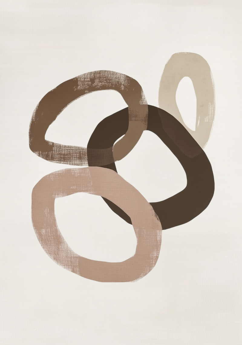 Muted Circles Poster