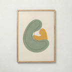 Abstract Embrace Sage Poster – ekram