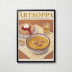 Ärtsoppa Poster – svart ram
