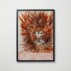 Sonia Tondkar Lejonet Poster – svart ram