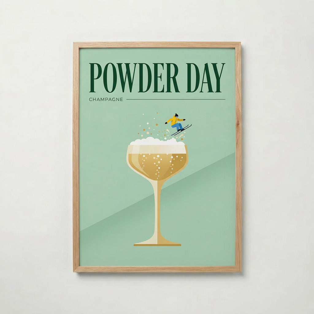 Powder Day Champagne Poster – ekram