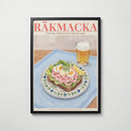 Räkmacka Poster – svart ram