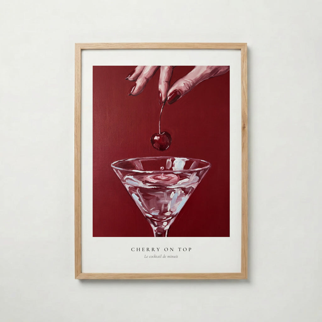 Velvet Cherry Drop Poster – ekram