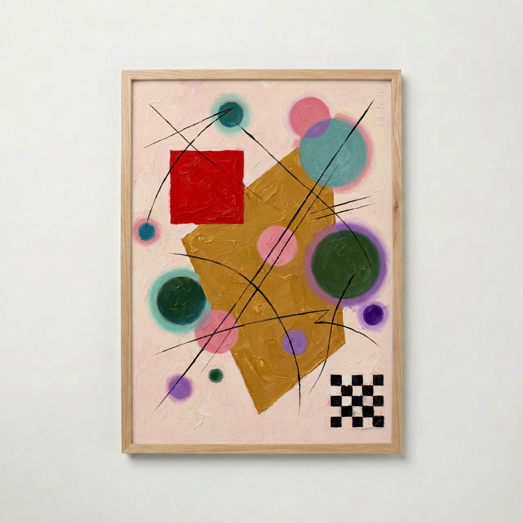 Wassily Kandinsky Red Accent Poster – ekram