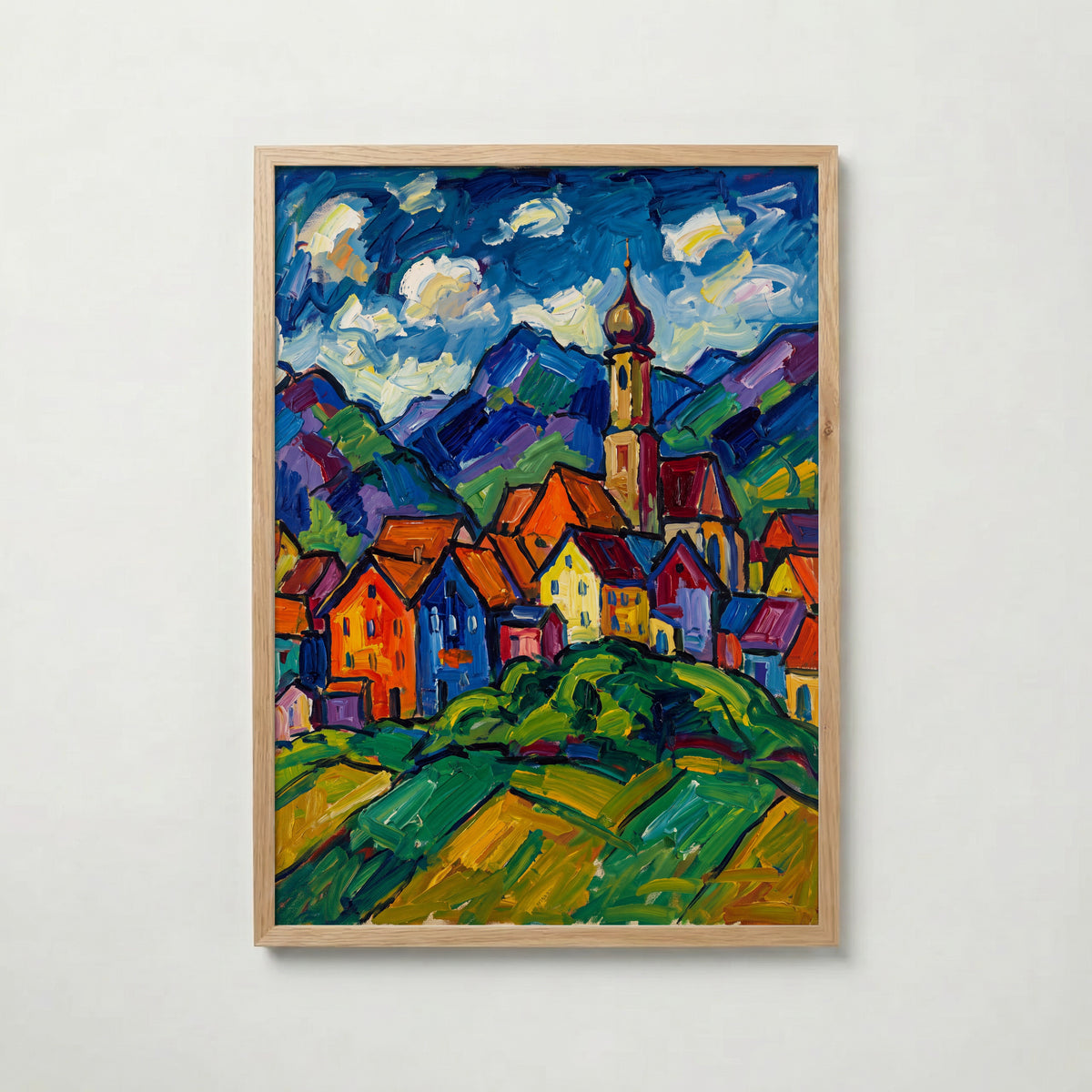 Wassily Kandinsky Village in Murnau Poster – ekram