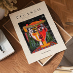 Picasso Colorful Female – affisch med stilfullt motiv från Bozetto i hög kvalitet